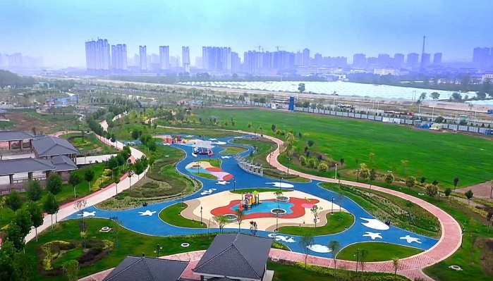 平?jīng)鍪旋堧[濕地工程建設項目獲綠色建造施工水平二星評價